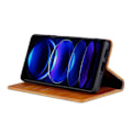 Pikkukuva 3 / 5: AZNS Samsung Galaxy A06 -kotelo, lehmännahkajäljitelmä PU-nahkainen lompakkokotelo - Vihreä Multicolor Brown