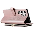 Pikkukuva 4 / 5: Samsung Galaxy S24 Ultra -kotelo käsiremmin ja vetoketjullisen ruutukuvioidun nahkalompakon kanssa Multicolor Style C