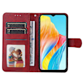 Miniatyrbillede 2 af 5: Til Oppo A38 4G Etui Wallet Telefon Stand Shell PU Læder Cover med Kalvetekstur Multicolor Style C