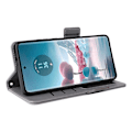 Miniatyrbillede 3 af 5: Til Motorola Edge 40 Neo 5G Etui Litchi Tekstur Tegnebog Læder Telefon Cover med Rem Multicolor Style D