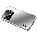 Pikkukuva 1 / 5: Xiaomi 13 Pro 5G -puhelimen takakansi linssin jalustalla, TPU+PC, naarmuuntumaton Multicolor Silver