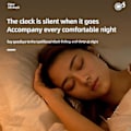 Miniatyrbild 2 av 5: Led väckarklocka för Bluetooth högtalare, FM-radio, familj (vit)