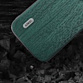Miniatyrbild 4 av 5: Phone case för Iphone 15 Plus, Wood Texture Pu-läderbelagd Pc+tpu cover Green