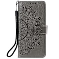 Miniatyrbillede 2 af 5: Præget Mandala Blomst Pung Læder Etui med Rem til Samsung Galaxy A52 4G/5G/A52s 5G Multicolor Style A