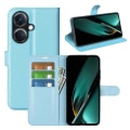 Pikkukuva 5 / 5: Puhelinkotelo Oppo K11 5g Lompakko Litsi-kuvioinen Kuori Naarmuuntumaton Jalusta Pu Nahkainen Puhelinkotelo Blue