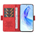 Miniatyrbillede 2 af 5: YIKATU YK-005 PU Læder Etui med Støttefod og Pung til Honor 90 Lite 5G/X50i 5G - Hudvenlig Multicolor Style H