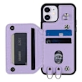 Miniatyrbillede 2 af 5: Style 008 Stødsikkert etui til iPhone 11 RFID-blokerende PU+TPU telefoncover med stropper Multicolor Style E