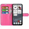 Miniatyrbild 2 av 5: För Nothing Phone Fodral Litchi Textur Stötsäkert Läder Plånboksfodral Multicolor Rose