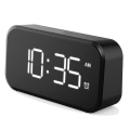 Miniatyrbillede 1 af 5: Digitalt Vækkeur Til Soveværelser, Sengelampe Med 6 Lysstyrkeniveauer, Snooze (sort udseende+