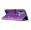 Miniatyrbillede 3 af 5: Glittery Flip Wallet Læder Cover til Motorola Moto E20/E30/E40 Multicolor Style E