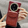 Miniatyrbillede 1 af 5: DENIOR Magnetisk etui i ægte okselæder med PC-støttefod til Huawei Mate 70 Pro/70 Pro+ Multicolor Style B