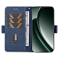 Miniatyrbillede 2 af 5: Til Realme GT 6 5G Etui Geometrisk Rombe Tegnebog Læder Telefon Cover Multicolor Style B