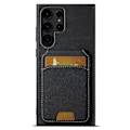 Miniatyrbillede 1 af 5: SUTENI H02 Etui med Støttefod og Kortpladser i Læder til Samsung Galaxy S23 Ultra Multicolor Style A