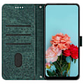 Miniatyrbillede 2 af 5: Til Samsung Galaxy A36 5G Etui Prægede Linjer Læder Telefon Cover Foldbart Stativ Multicolor Style C