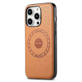 Pikkukuva 1 / 5: DENIOR iPhone 15 Pro Max Magneettinen Puhelinkotelo PU-nahkapäällysteinen TPU+PC-kuori Multicolor Khaki