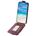 Miniatyrbild 2 av 5: Fullt skydd Läder+tpu Vertikalt Flip Stand Skyddande phone case för Samsung Galaxy A54 5g Wine Red