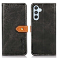 Miniatyrbillede 1 af 5: KHAZNEH Etui til Samsung Galaxy A15 4G, PU-læder med kohudtekstur og stativ Multicolor Style A