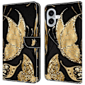 Pikkukuva 1 / 5: iPhone 16 Plus -lompakkokotelo magneettilukolla ja 3D-kuviollisella nahkapuhelinkuoressa Multicolor Style J