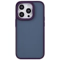 Miniatyrbild 2 av 5: FULEXIN För iPhone 15 Pro PC+TPU Mobilskal Metall Linsskyddsram Anti-Repskydd Multicolor Style G