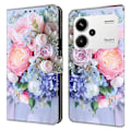 Pikkukuva 1 / 5: Xiaomi Redmi Note 13 Pro+ 5G Nahkakotelo 3D Luova Kuvio Design Käännettävä Jalusta Puhelinkotelo Multicolor Style N