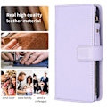 Miniatyrbillede 4 af 5: BF Style-19 PU Læder Telefon Cover Flip Wallet Stand med Lynlåslomme til iPhone 15 Pro Max Multicolor Style F