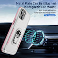 Miniatyrbillede 3 af 5: Stødsikkert PC+TPU cover til iPhone 15 med ringholder og anti-fald funktion Multicolor Style A