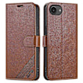 Pikkukuva 1 / 5: AZNS iPhone 16e Kotelo Naarmuuntumaton PU-nahkainen Jalustallinen Lompakkopuhelinkotelo Multicolor Brown