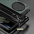 Pikkukuva 3 / 5: Oppo Find N3 5G/OnePlus Open -kotelo, ristikkäiskuvioitu kumipinnoitettu PU-nahka + PC-älypuhelinkuori Multicolor Style A