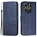 Pikkukuva 1 / 5: Infinix Smart 8 4G -puhelimen suojakotelo lompakolla, jalustalla ja nahkakannella Multicolor Sapphire