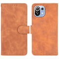 Miniatyrbillede 1 af 5: Silkeagtig Læder Folio Flip Wallet Telefon Cover Stativ Etui til Xiaomi Mi 11 Lite 4G/5G /11 Lite