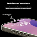 Pikkukuva 4 / 5: GKK iPhone 16 Pro Max -kotelo, metallinhohtomaali, AG-matta, ihoa myötäilevä TPU+PC-puhelinkuori - Harmaa Multicolor Titanium Grey