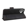 Miniatyrbild 5 av 5: För ingenting Telefon (2) Hardware Decor Flip Folio Cover Pu Läderställ Plånbok Phone case Black