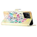 Miniatyrbillede 3 af 5: PU Læder Wallet Cover med Mønsterprint og Flip Stand til Xiaomi Redmi Note 12S 4G Multicolor Style H