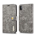 Pikkukuva 2 / 5: Suojakotelo iPhone XS Max 6.5 tuuman irrotettava 2-in-1 halkaistu nahkalompakkokuori + PC-takakotelo Multicolor Style B