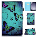 Pikkukuva 1 / 5: Samsung Galaxy Tab A9+ PU-nahkakotelo, kuvioitu, älykäs tablettisuojus kynätelineellä Multicolor Style O