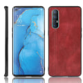 Pikkukuva 1 / 5: PU-nahalla päällystetty PC + TPU Hybridipuhelinkotelo Oppo Find X2 Neo -puhelimelle Red