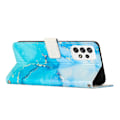 Miniatyrbillede 3 af 5: PU-læder telefoncover med marmorprint og flip-stander pung til Samsung Galaxy A33 5G Multicolor Style B