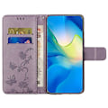 Miniatyrbillede 2 af 5: Til Samsung Galaxy A05 4G Etui Præget PU Læder Wallet Foldbart Stativ Telefon Cover Multicolor Style C