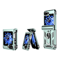 Miniatyrbild 3 av 5: Skal för Samsung Galaxy Z Flip5 5G PC+TPU Anti-fall Ring Kickstand Multicolor Style E