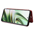Pikkukuva 3 / 5: OnePlus Nord CE3 5G -puhelimen korttipidike nahkainen jalusta hiilikuitukuvioinen suojakuori Multicolor Style C