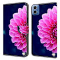 Miniatyrbillede 1 af 5: Læder Stand Cover med 3D-mønster og pung til Motorola Moto G24 Power Multicolor Style D