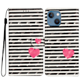 Miniatyrbillede 1 af 5: PU Læder Etui med 3D Mønster og Pung til iPhone 15 Multicolor Style A