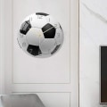 Miniatyrbillede 4 af 5: Fodbold Akryl Lydløst Vægur Soveværelse Stue Fødselsdag Julegaver Til Børn