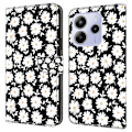 Pikkukuva 1 / 5: Xiaomi Redmi Note 14 5G Kotelo Magneettilukolla 3D Kuvio Nahkainen Lompakko Puhelinkotelo Multicolor Floral