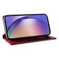 Miniatyrbild 3 av 5: YIKATU YK-006 Fodral för Samsung Galaxy A55 5G Magnetisk Stängning PU Läder+TPU Plånboksställ Multicolor Wine Red
