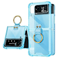 Pikkukuva 1 / 5: GKK Samsung Galaxy Z Flip4 5G Sormuspidike Ilmatyyny TPU Läpinäkyvä Puhelinkuori Multicolor Style B