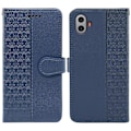 Miniatyrbild 1 av 5: För Nothing CMF Phone 1 Plånboksfodral Mönsterpräglat Läder Flipfodral - Grön Multicolor Blue