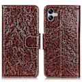Miniatyrbillede 1 af 5: Til Samsung Galaxy A05 4G Etui Nappa Tekstur Spaltet Læder Foldbart Stativ Telefon Cover Multicolor Style D