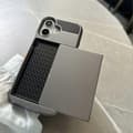 Miniatyrbilde 2 av 3: Deksel til iPhone 16 Plus med skyvbart kortholder PC+TPU telefonbakdeksel- Multicolor Grey