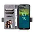 Miniatyrbillede 2 af 5: Anti-ridse telefoncover til Nokia C110 Litchi Tekstur PU Læder Wallet Stand Cover Multicolor Style D